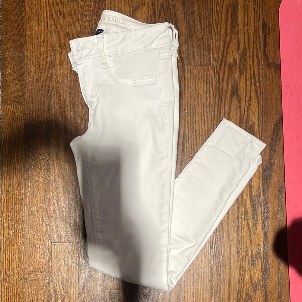 American Eagle White Jeggings